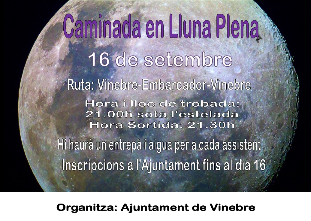 Caminada sota la llum de la lluna